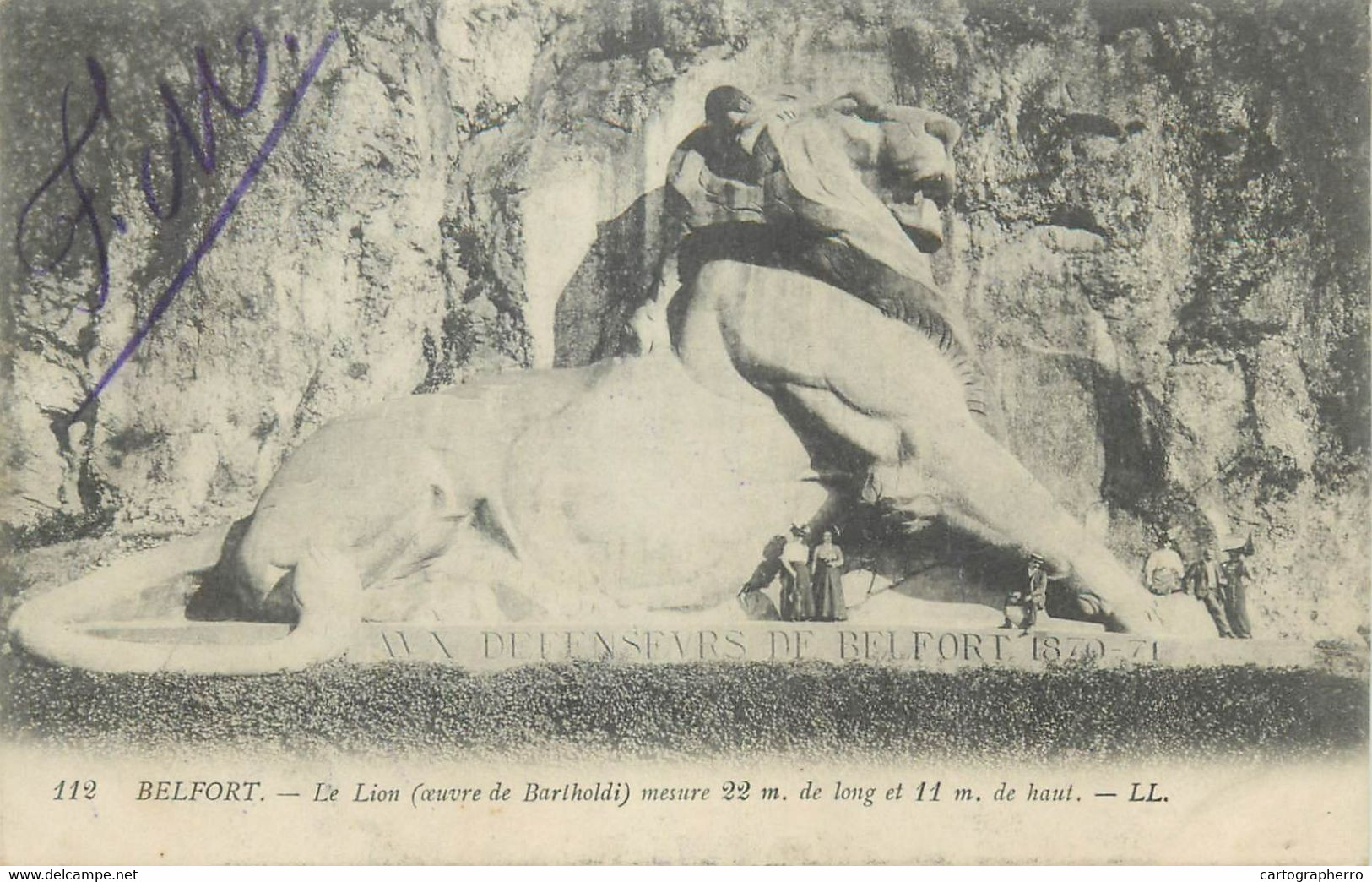 CPA Postcard France Belfort Le Le Lion ( Oeuvre De Bartholdi) - Franche-Comté