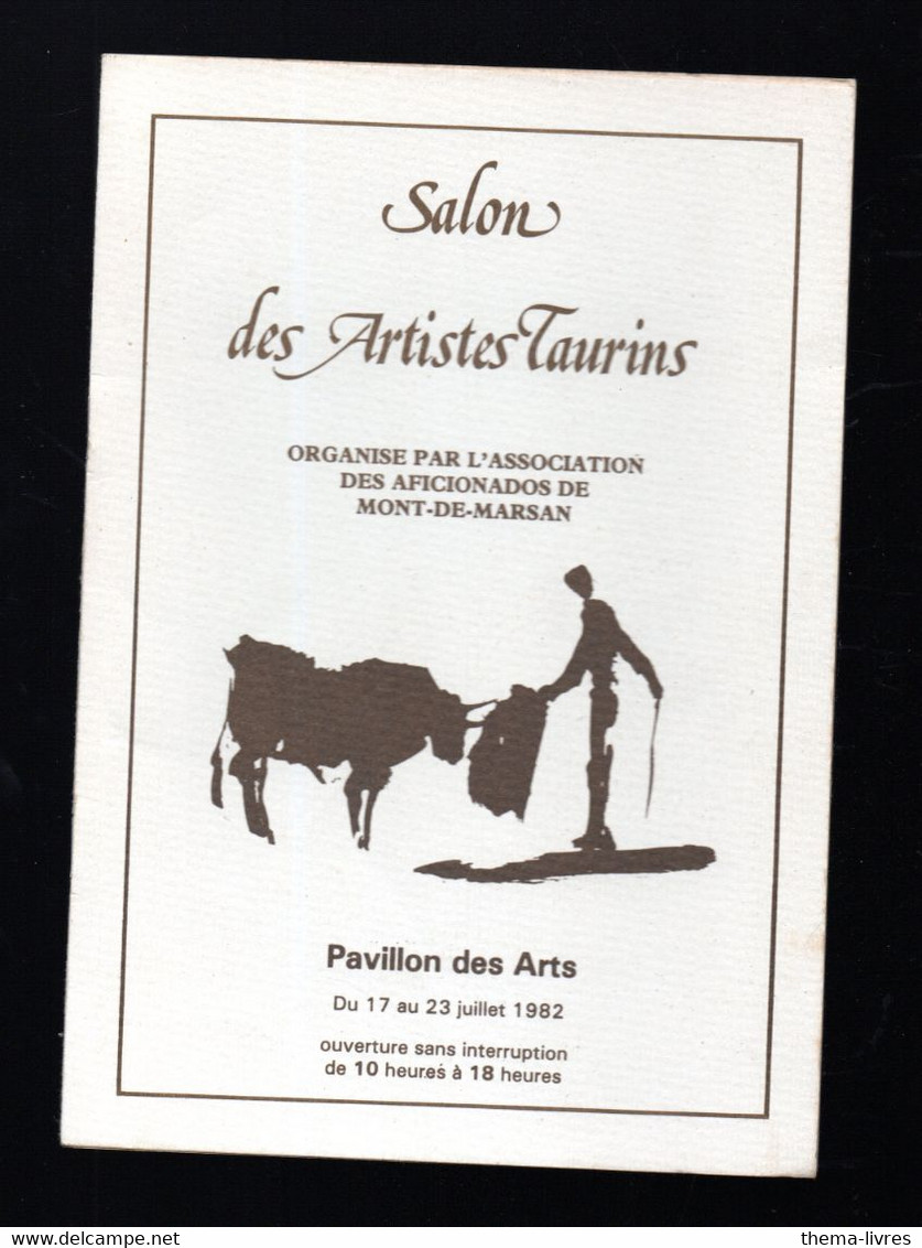 (tauromachie) Mont De Marsan (40 Landes) Salon Des Artistes Taurins  1982 (M4976) - Programme