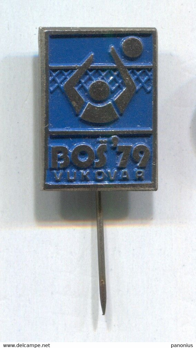 Volleyball Pallavolo - BOŠ 1979. Balkan Championship, Vukovar Croatia, Vintage Pin Badge Abzeichen - Volleyball