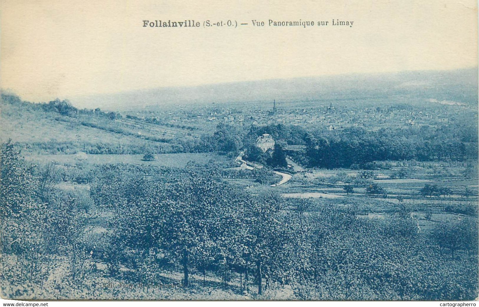 CPA Postcard France Follainville Vue Panoramique Sur Limay - Ile-de-France