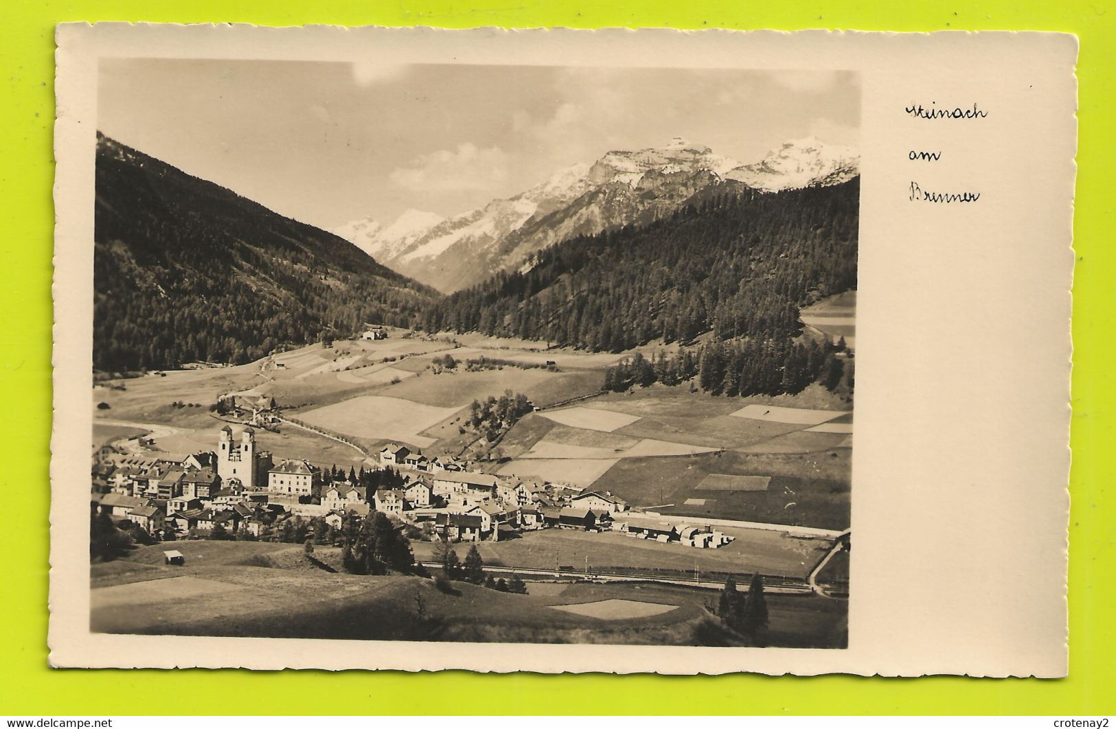 Tyrol STEINACH Am BRENNER 1051 M Gegern Das Gschnitztal Tirol En 1951 VOIR DOS - Steinach Am Brenner