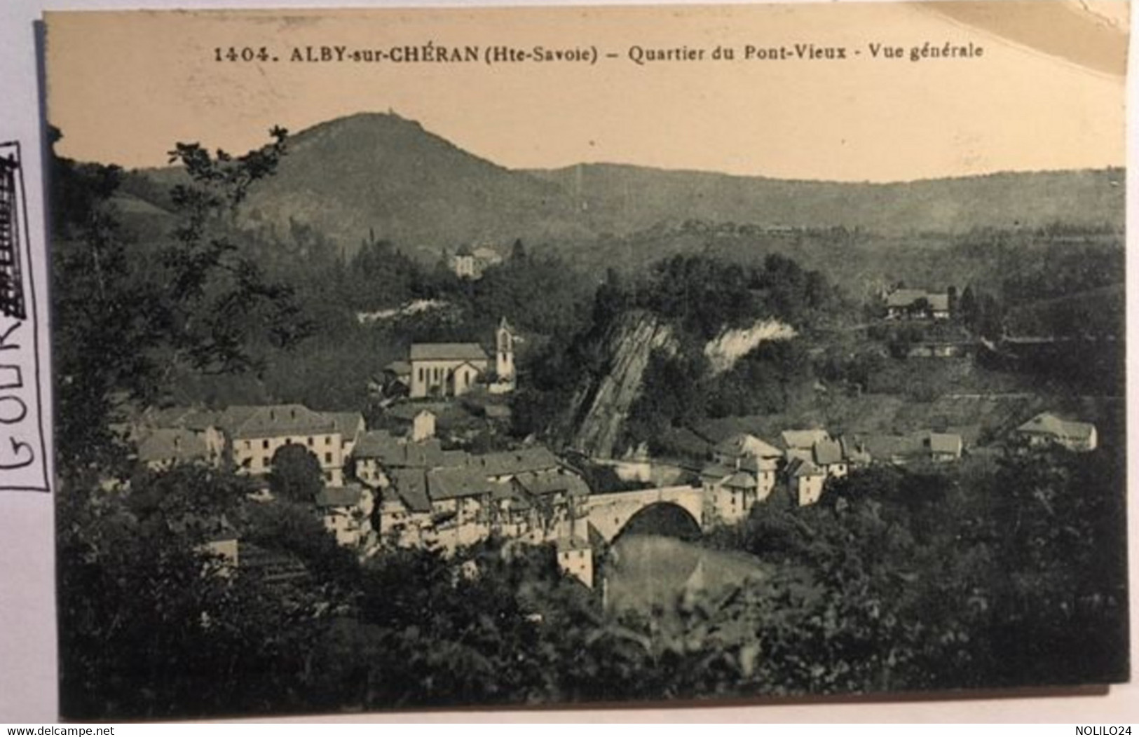 Cpa, 74 Haute-Savoie, ALBY Sur CHERAN Quartier Du Pont-Vieux Vue Générale, éd Grimal, Non écrite - Alby-sur-Cheran