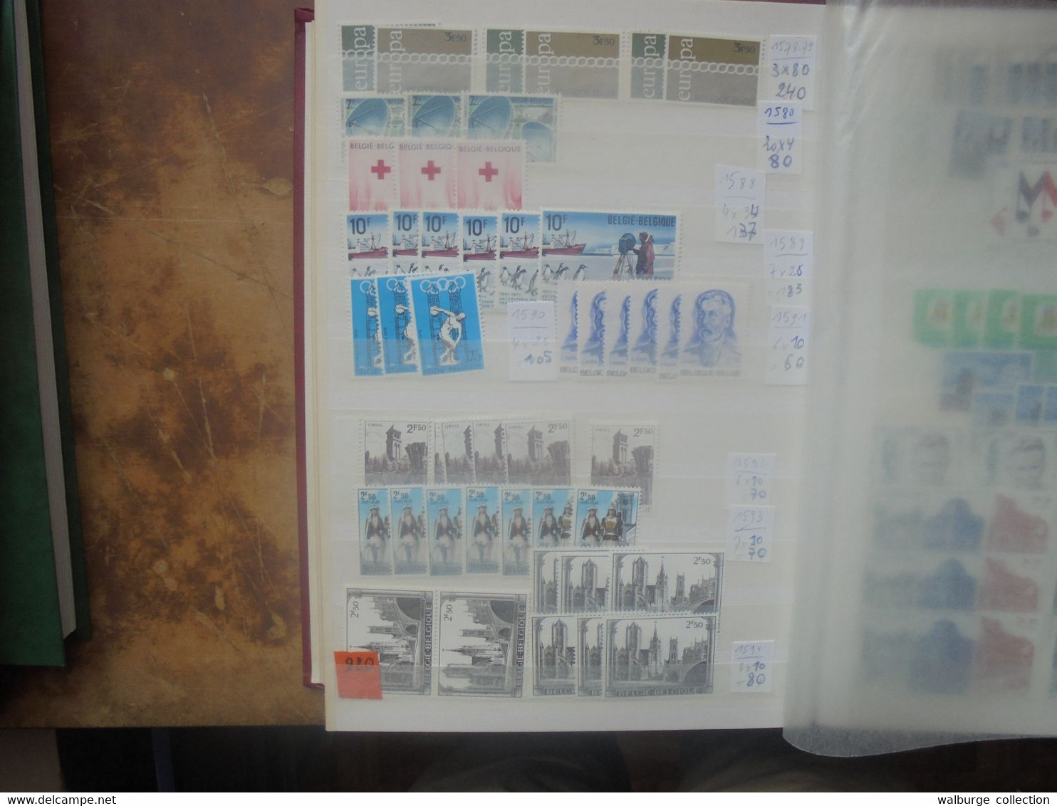 START 1 EURO ! +++COTE COB:1641 EURO/ FACIALE :+-490 EURO+++GROS LOT DE STOCK 1969-1978 (3882) 2 KILOS - Collections