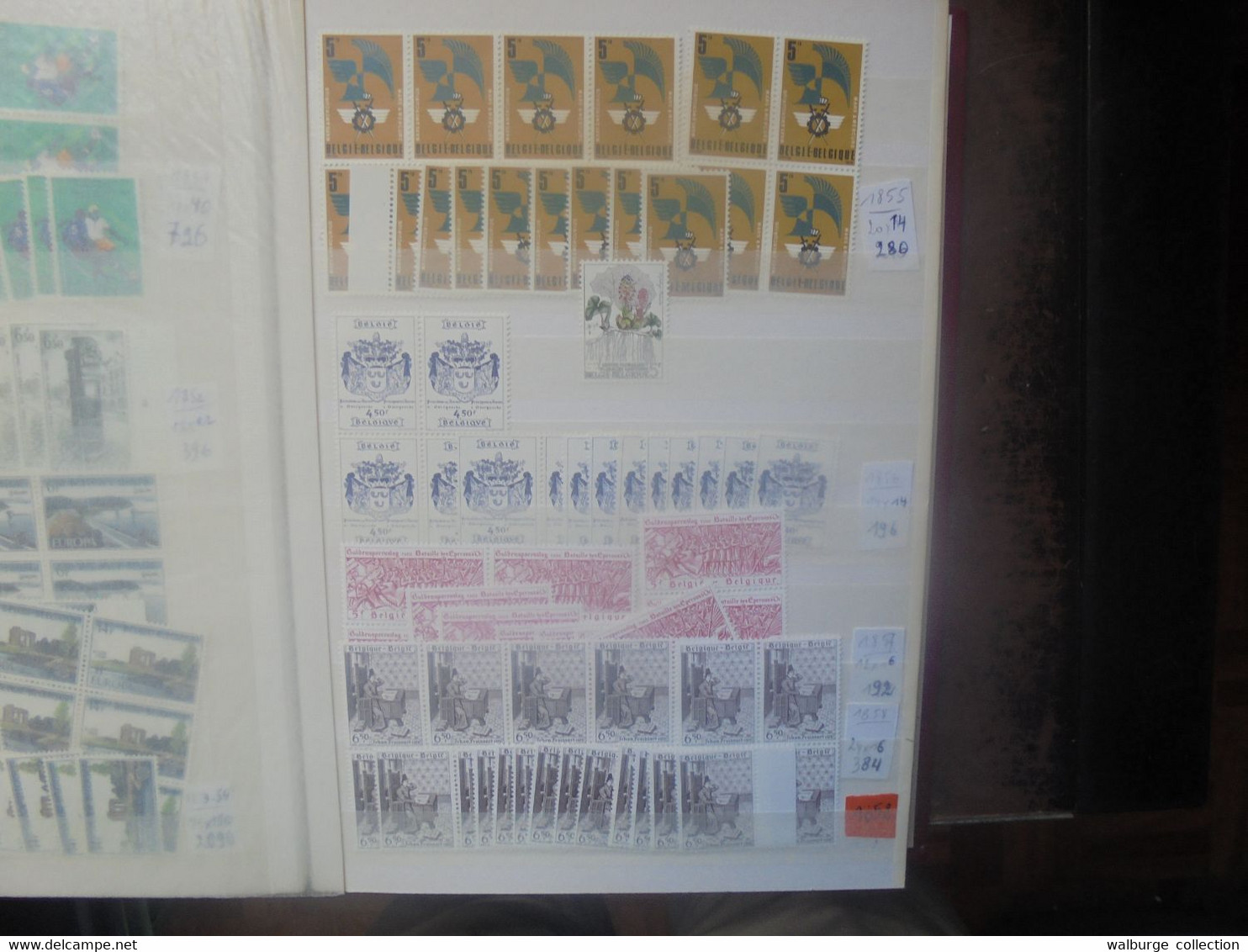 START 1 EURO ! +++COTE COB:1641 EURO/ FACIALE :+-490 EURO+++GROS LOT DE STOCK 1969-1978 (3882) 2 KILOS - Collections