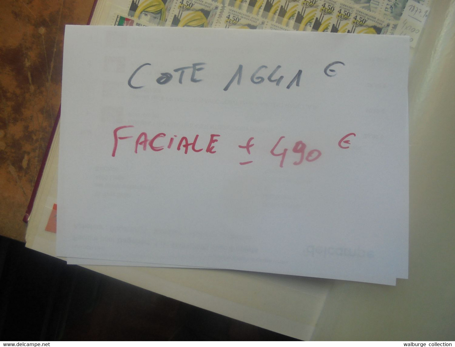 START 1 EURO ! +++COTE COB:1641 EURO/ FACIALE :+-490 EURO+++GROS LOT DE STOCK 1969-1978 (3882) 2 KILOS