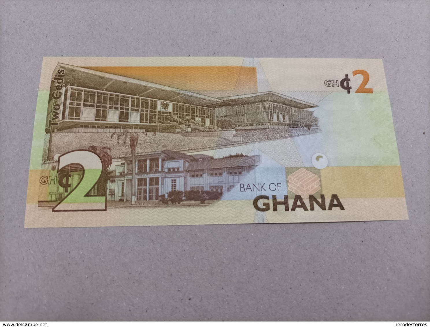 Billete De GHANA De 2 Cedis, Año 2013, UNC - Ghana