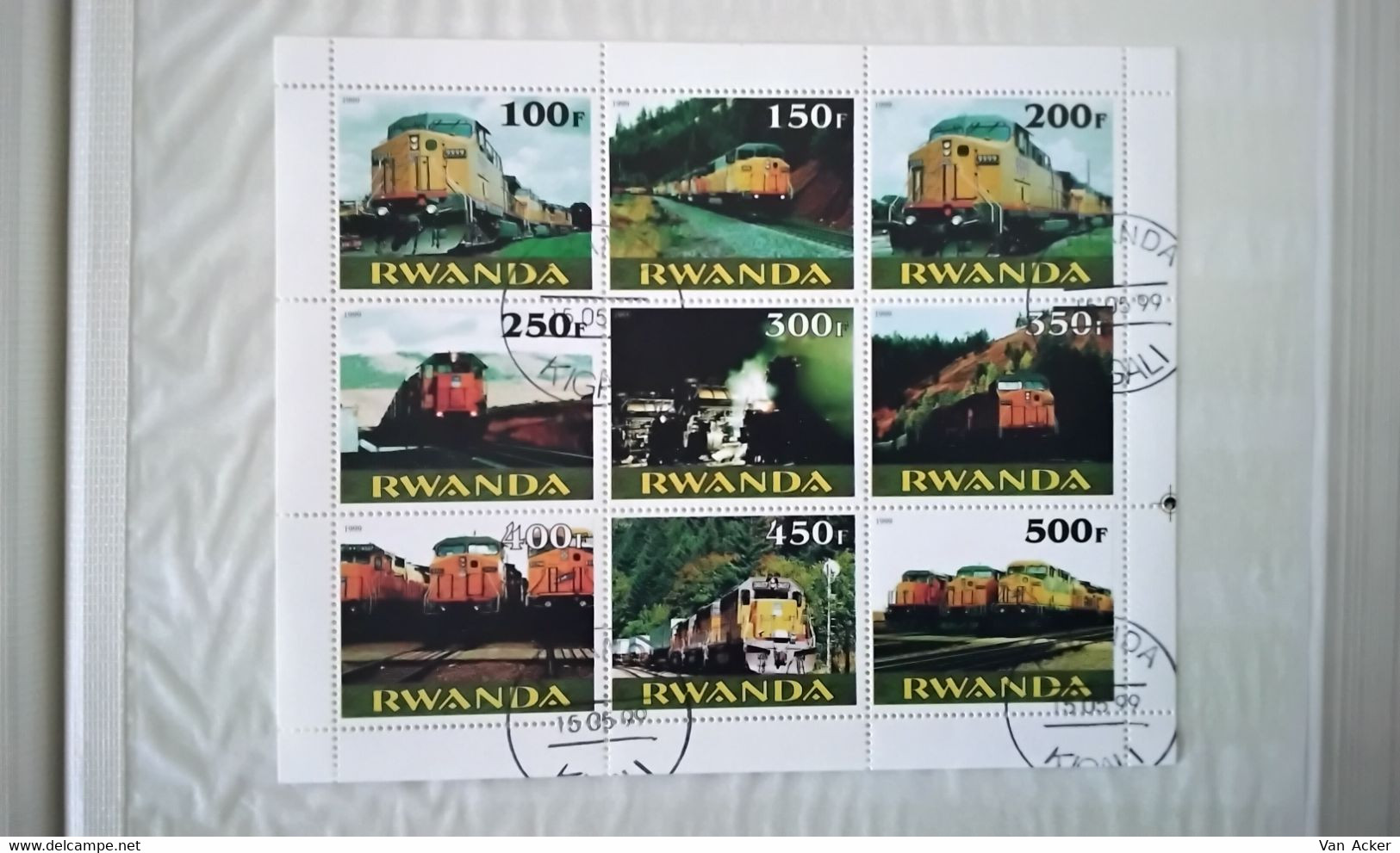 Rwanda Trains 1999 Used. - Gebruikt