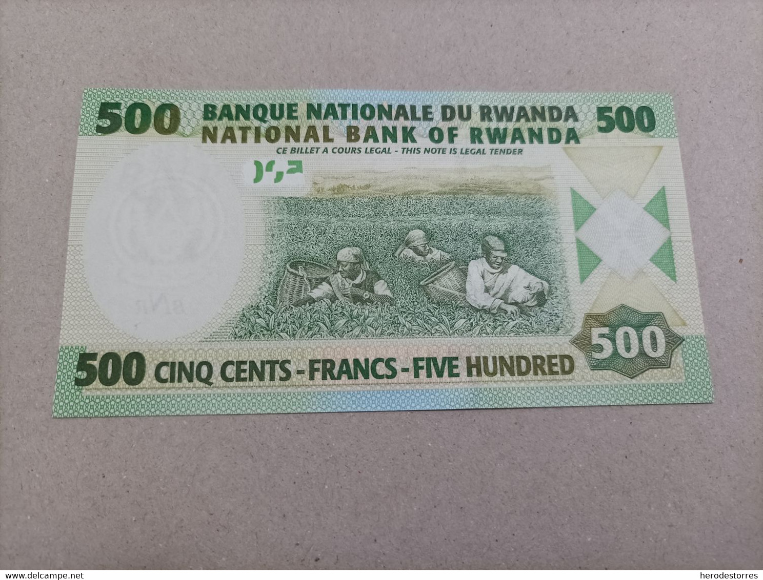 Billete De Rwanda De 500 Francs, Serie AA, Año 2004, UNC - Rwanda