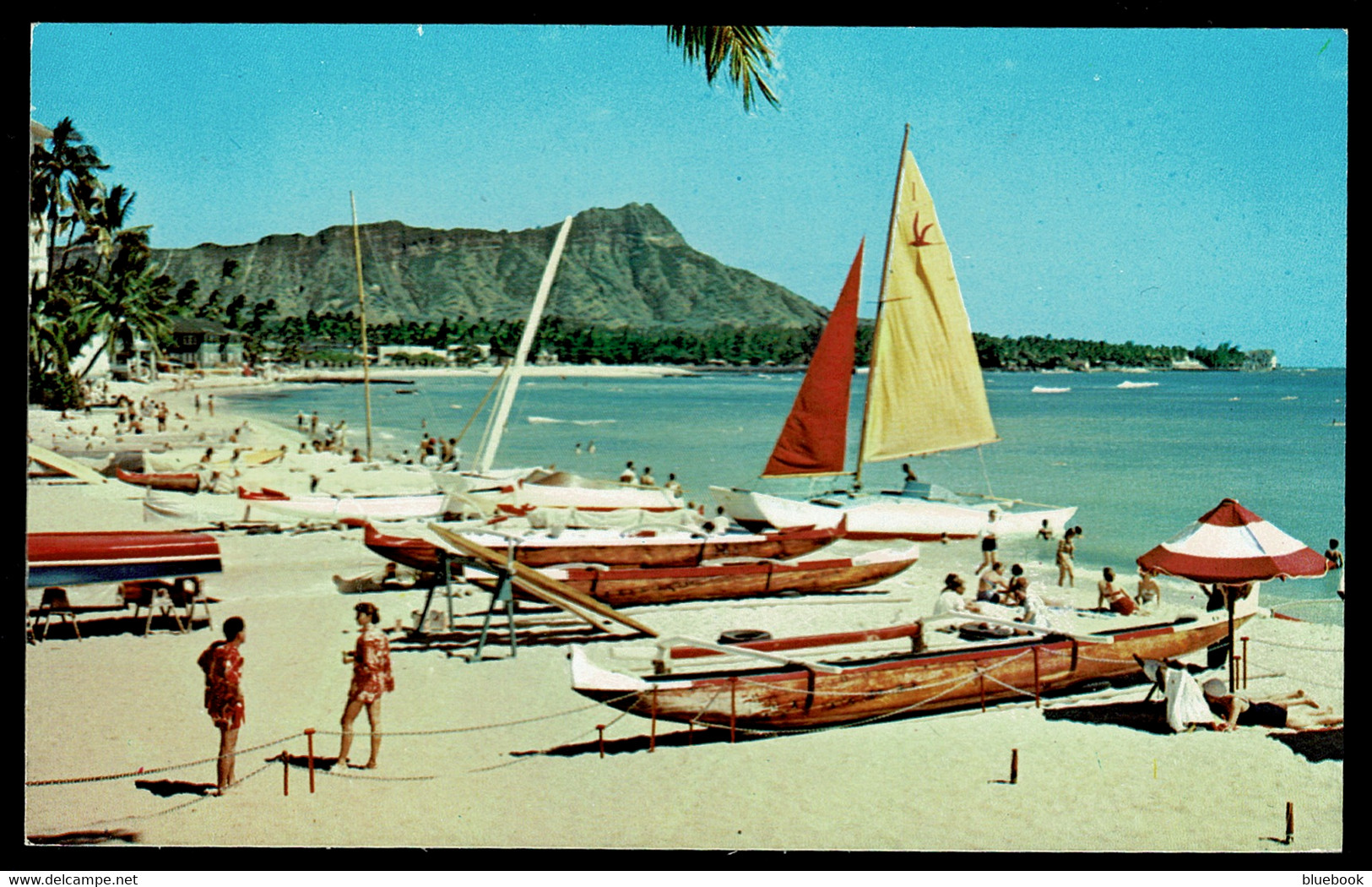 Ref 1591 - Postcard - Waikiki Beach Honolulu - Hawaii USA - Honolulu