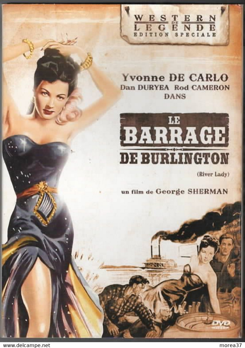 LE BARRAGE DE BURLINGTON   Avec YVONNE DE CARLO     C34 - Western / Cowboy