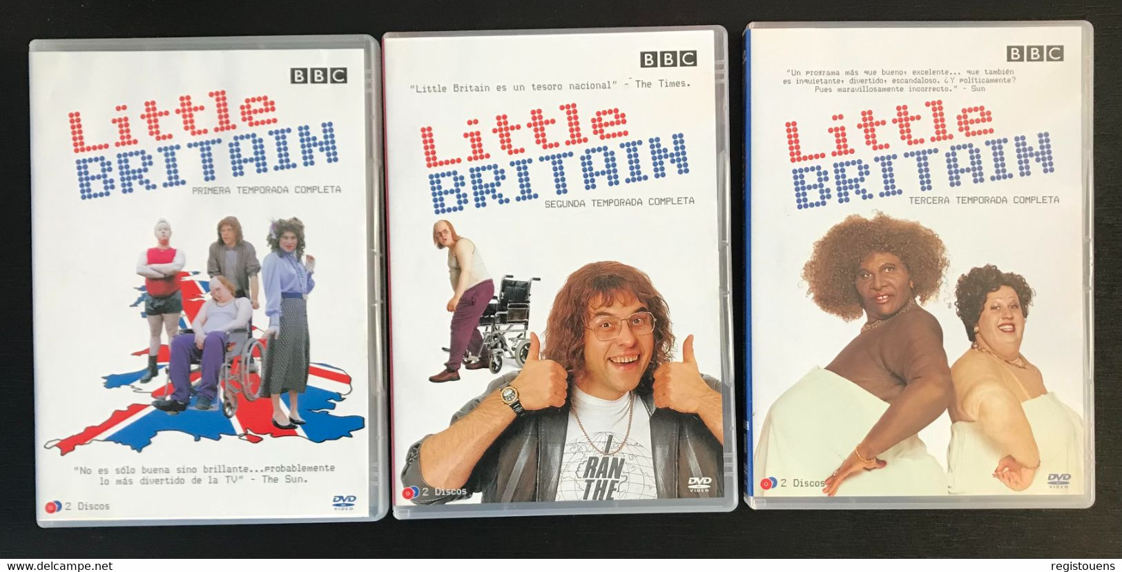 Coffret Littlee Britain Temporadas Uno A Tres - Verzamelingen, Voorwerpen En Reeksen