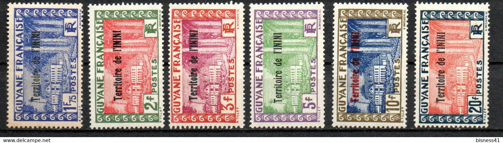 Col32 Colonie Inini N° 23 à 28 Neuf X MH Cote : 10,50 € - Unused Stamps