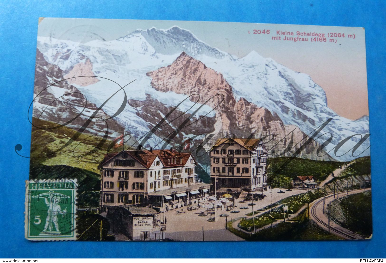 Kleine Scheidegg Mit Jungfrau  1912 - Autres & Non Classés