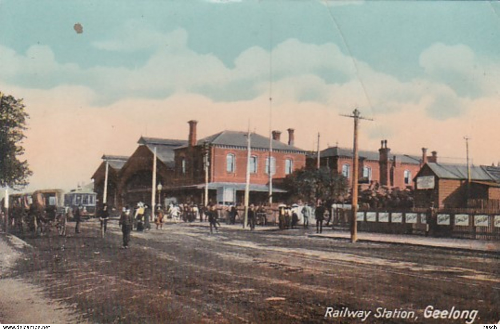 4833  44  Geelong, Railway Station (fold In The Middle)) - Geelong