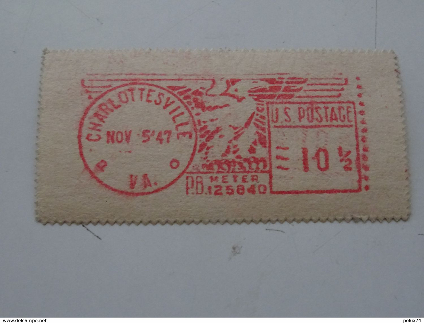 CHARLOTTESVILLE ETATS-UNIS  Vignette Distributeur 1947 - Sonstige & Ohne Zuordnung