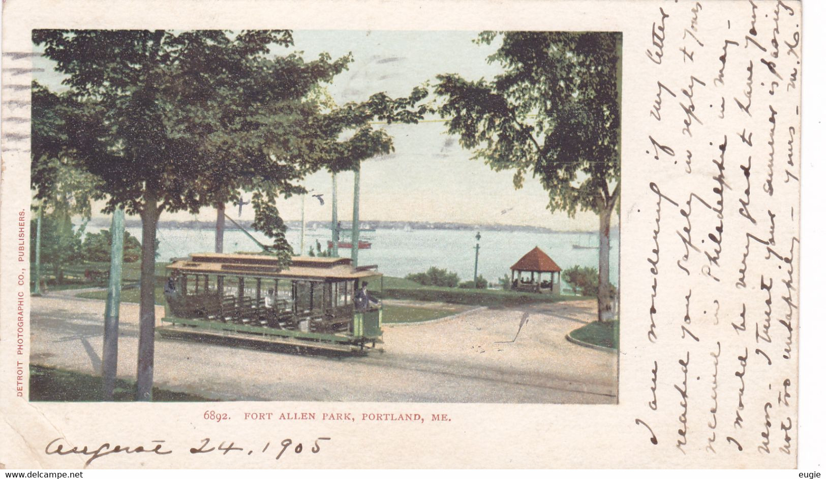 1500/ Fort Allen Park, Portland, Tram, 1905 - Portland