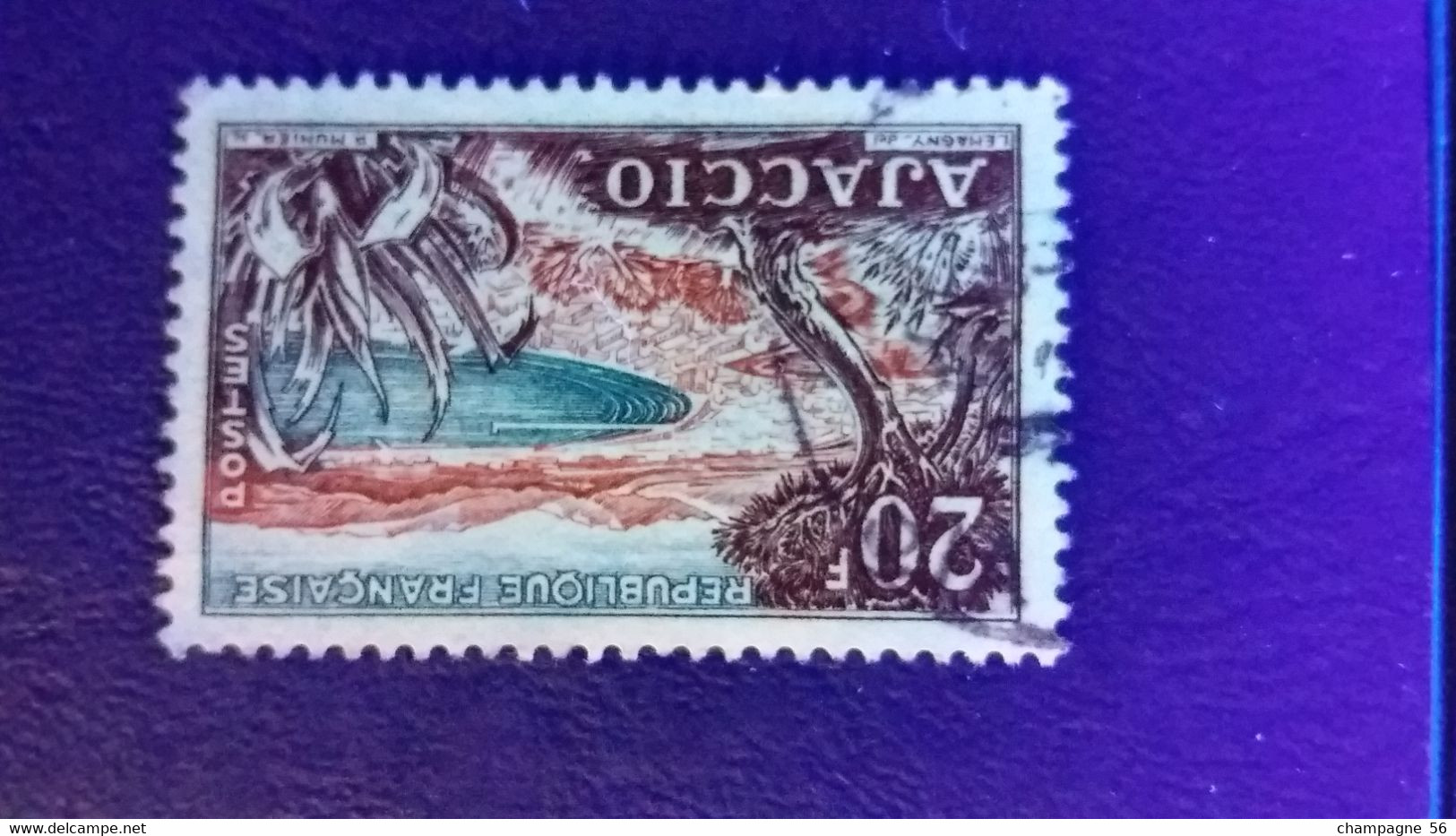 FRANCE 1954 N° 981 OBLITERE U.V NUANCE POSTE - Used Stamps