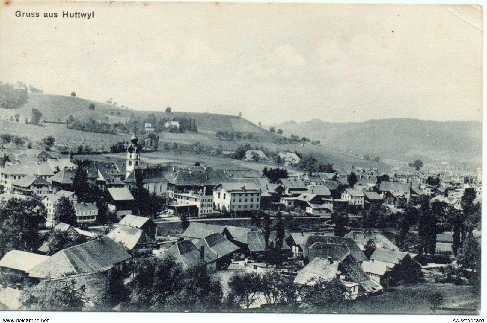 Gruss Aus HUTTWIL Verlag Von Albert Hegi Papeterie Gel. 1912 N. Amriswil - Huttwil