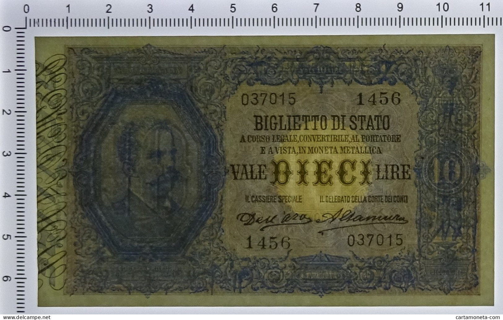 10 LIRE BIGLIETTO DI STATO EFFIGE UMBERTO I 13/01/1911 FDS-/FDS - Andere