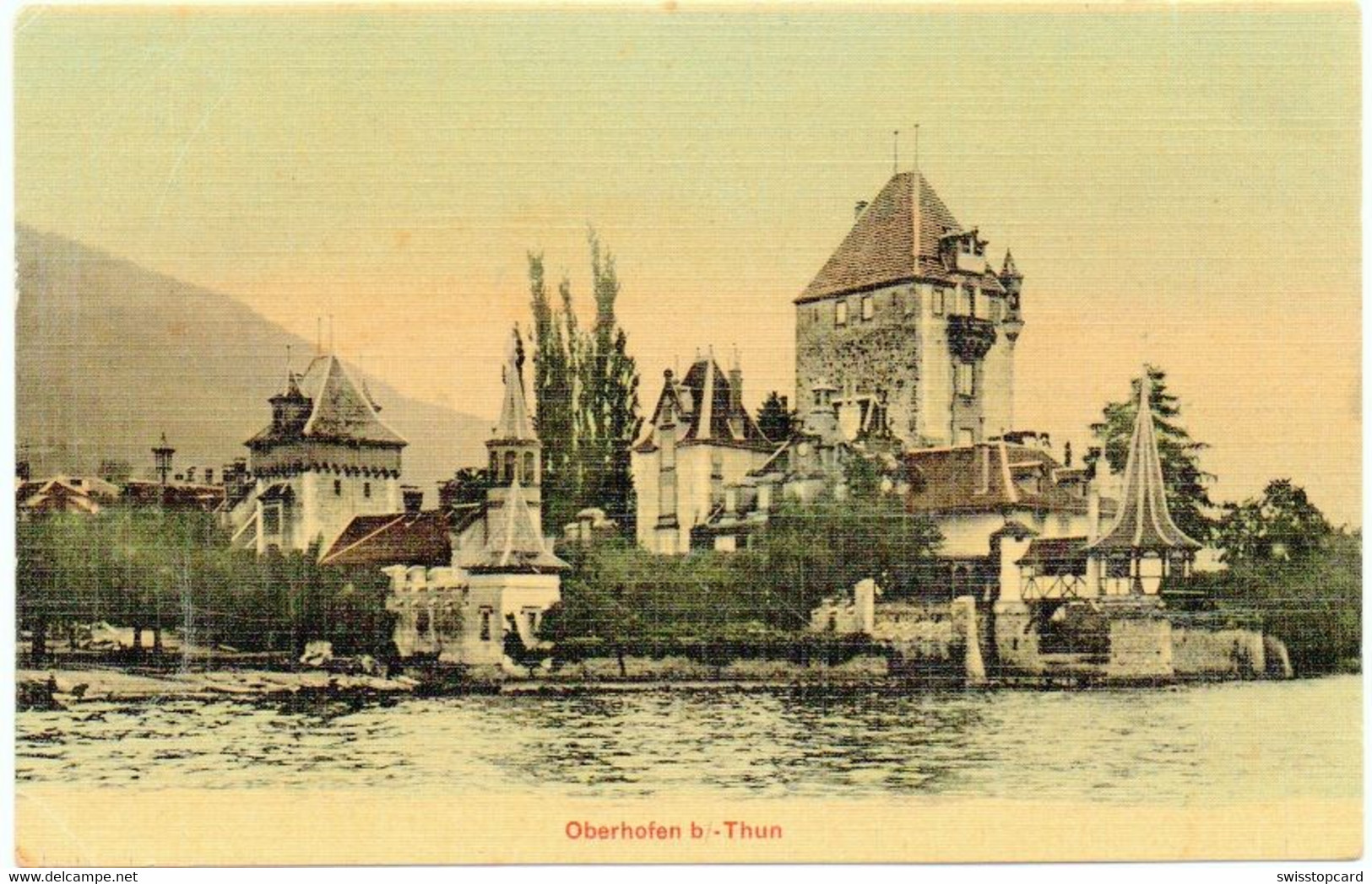 OBERHOFEN B. Thun Au Bon Marché Gel. 1910 N. St. Gallen - Oberhofen Am Thunersee