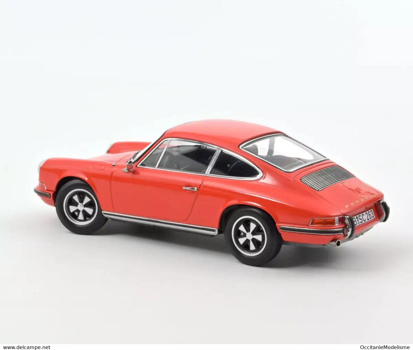 Norev - PORSCHE 911 E 1969 1970 Orange Rouge Réf. 187628 Neuf NBO 1/18 - Norev