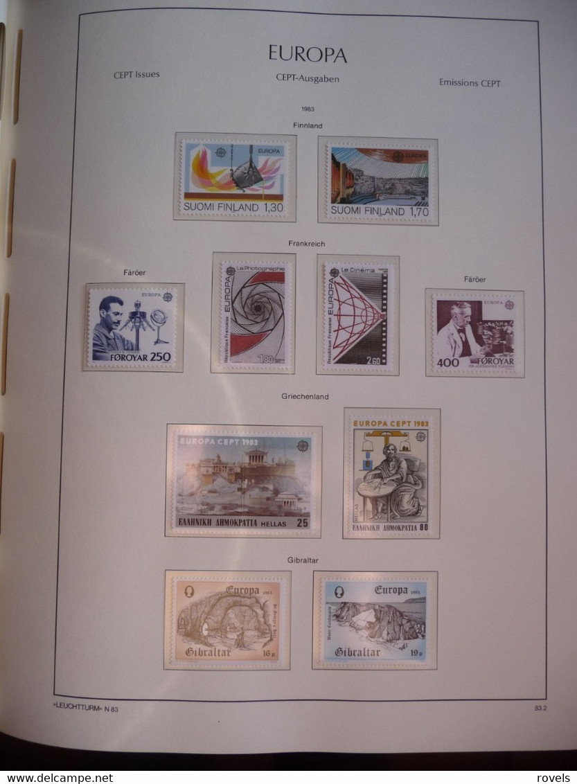 Europa -cept 1983 Through 1985 MNH . All In A Luxury Leuchttrum Album. See Scan. - Collections