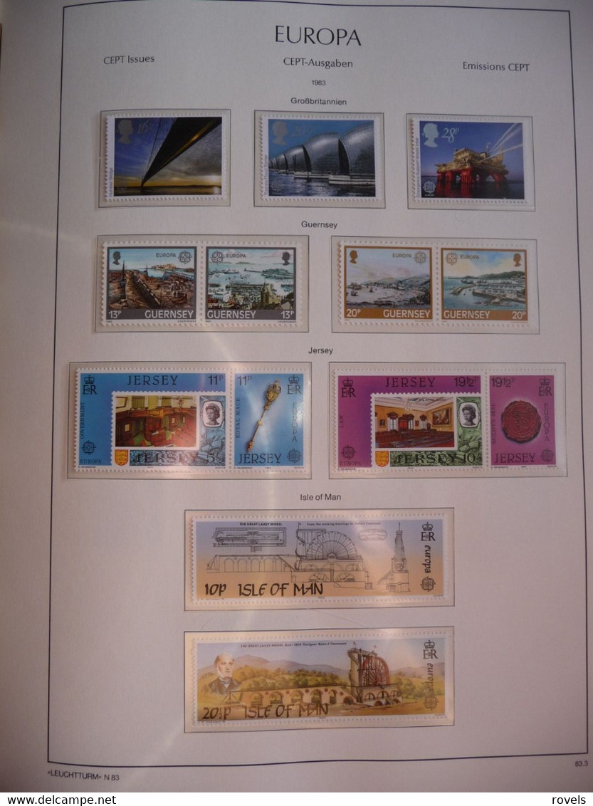 Europa -cept 1983 Through 1985 MNH . All In A Luxury Leuchttrum Album. See Scan. - Collections