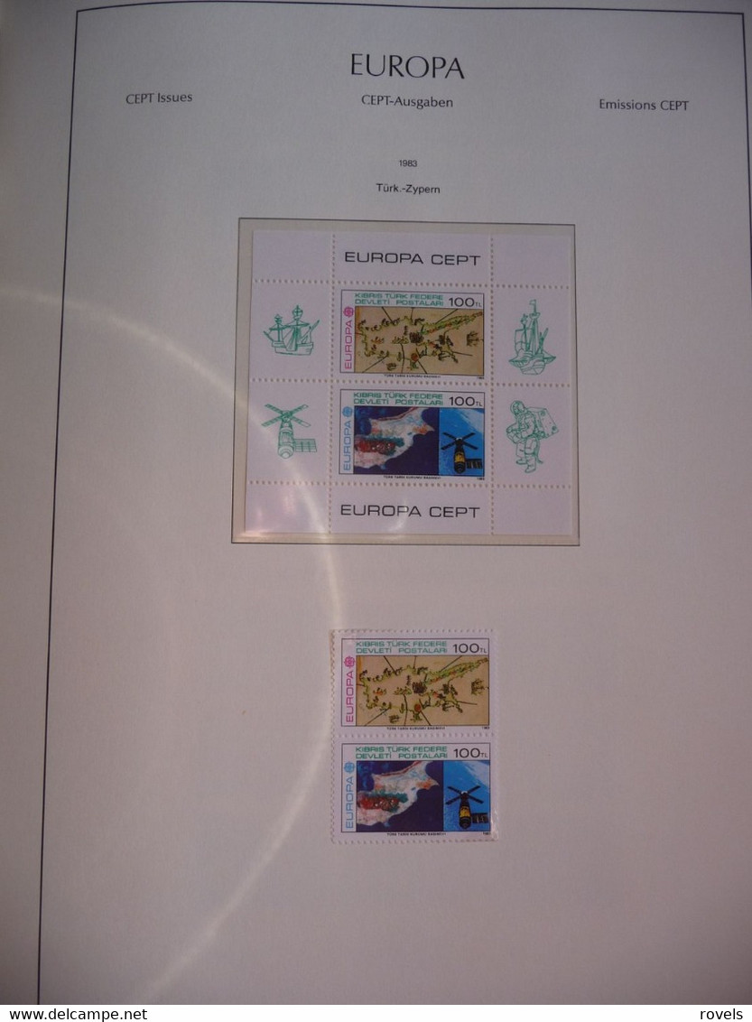 Europa -cept 1983 through 1985 MNH . all in a luxury leuchttrum album. see scan.