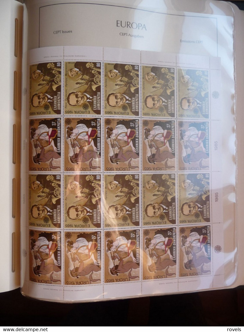 Europa -cept 1983 through 1985 MNH . all in a luxury leuchttrum album. see scan.