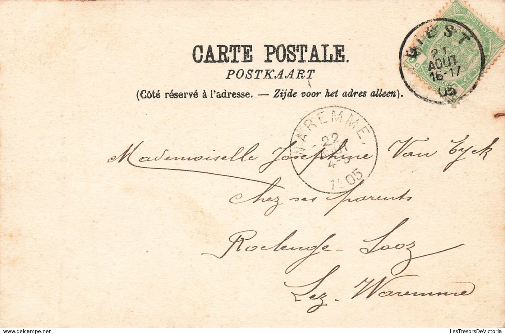CPA - Belgique - Diest - Les Fortifications Et Vue Sur La Ville - Edit. Bazar - Précurseur - Oblitéré Diest 1905 - Diest