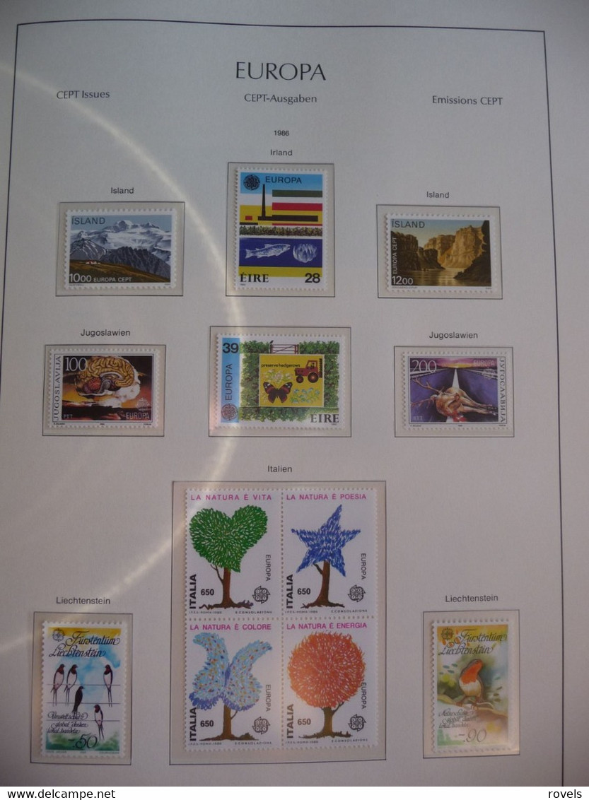 Europa -cept 1986 Through 1988 MNH . All In A Luxury Leuchttrum Album. See Scan. - Collections