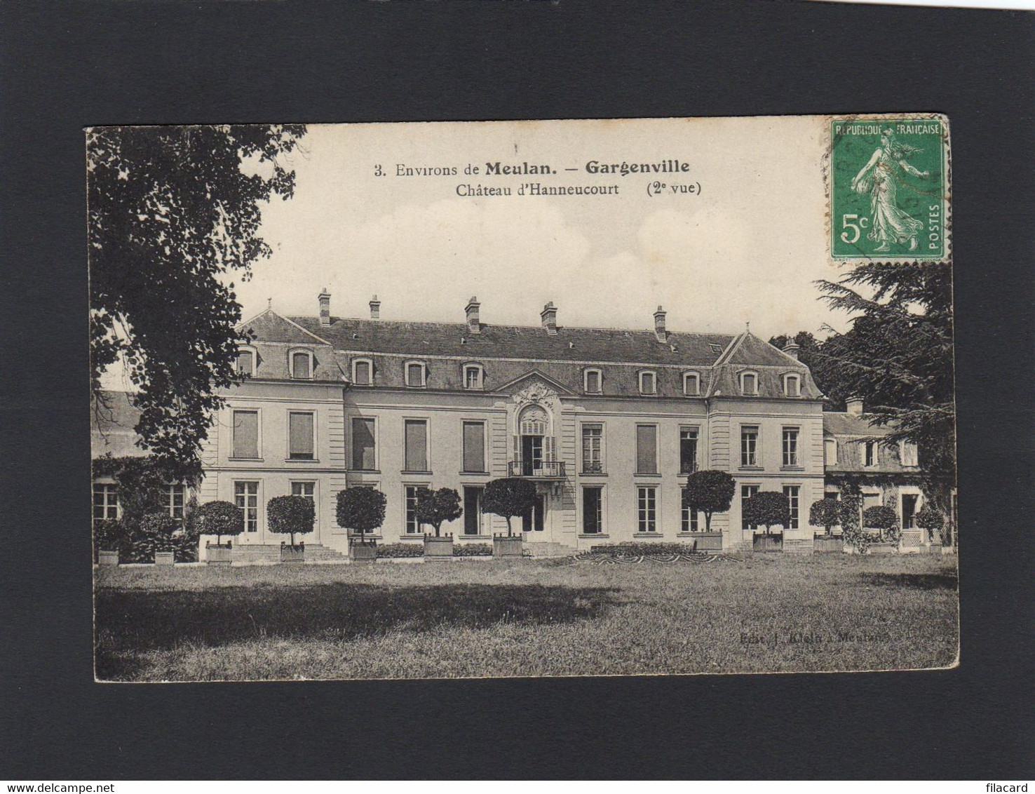 118578           Francia,     Environs  De  Meulan,  Gargenville,   Chateau  D"Hanneucourt,   VG  1914 - Gargenville