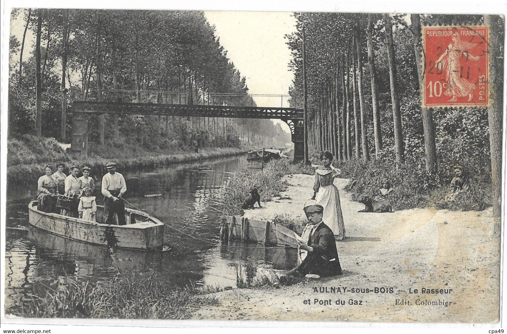 93    AULNAY - SOUS - BOIS  LE  PASSEUR   ET  PONT  DU  GAZ - Aulnay Sous Bois