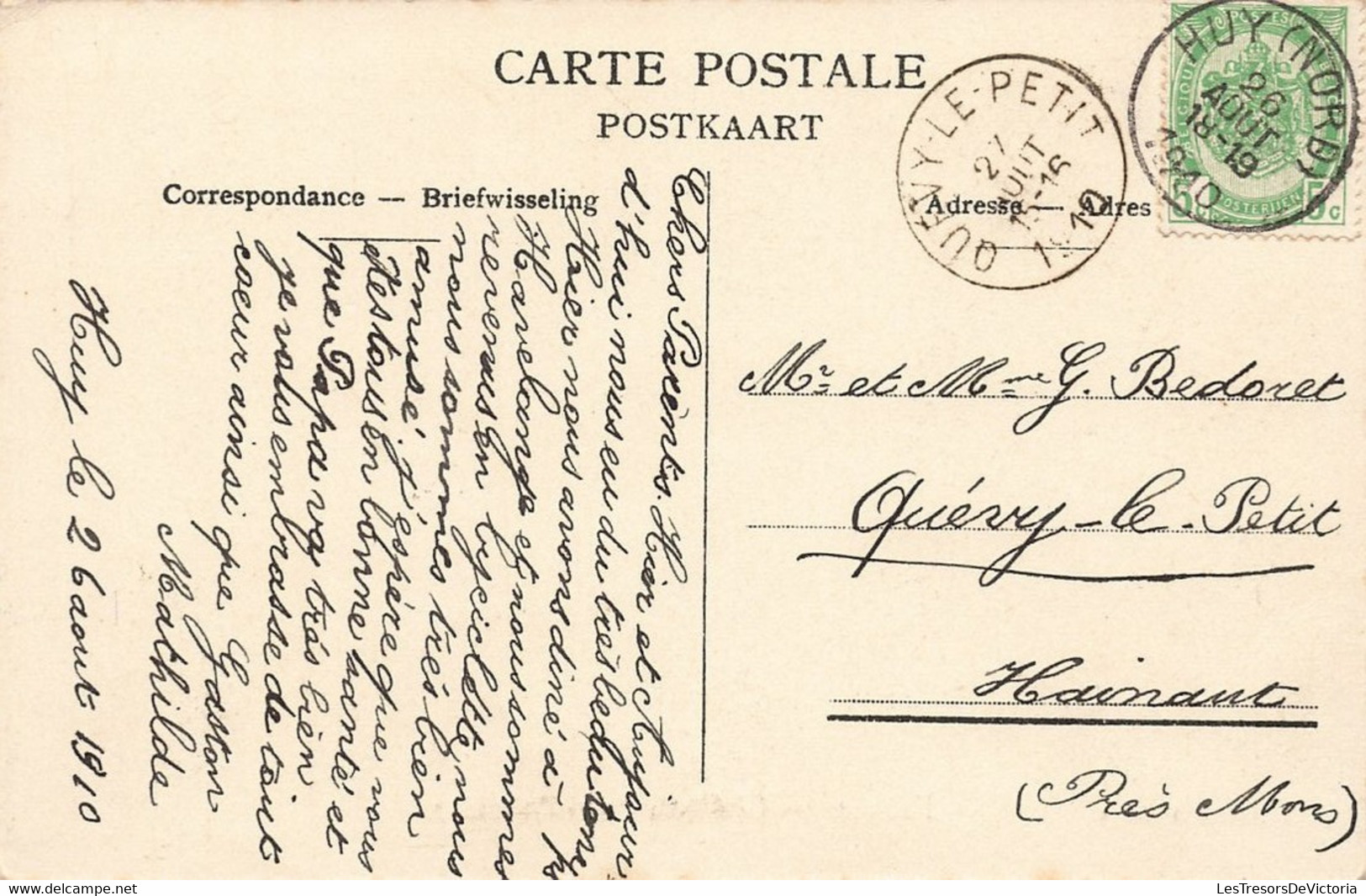 CPA - Belgique - Fallais - Château Preud'Homme - Edit. G.H.Oblitéré Huy Nord 1910 - Château - Andere & Zonder Classificatie
