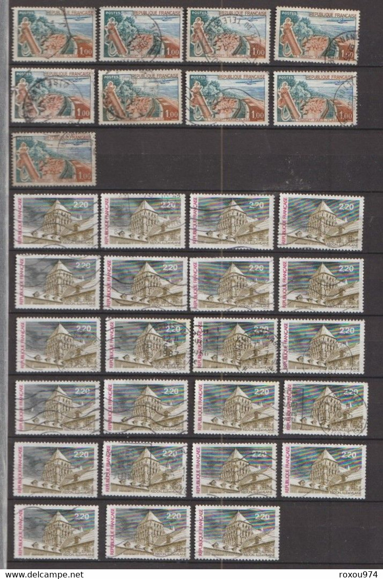 LOT 2550 PETITS  TIMBRES   OBLITERES +  628 GRANDS OBLITERES + 2ème LOT à VOIR A PARTIR des NEPTUNE  422 TIMBRES