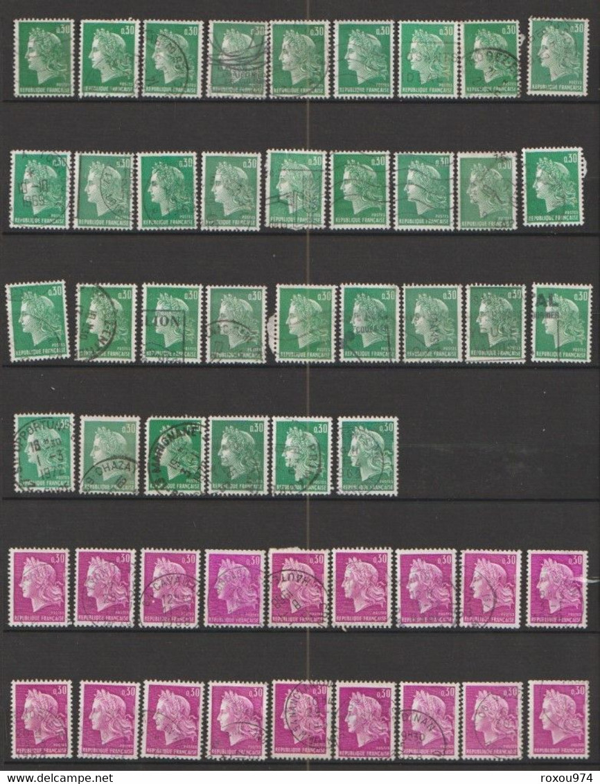 LOT 2550 PETITS  TIMBRES   OBLITERES +  628 GRANDS OBLITERES + 2ème LOT à VOIR A PARTIR des NEPTUNE  422 TIMBRES