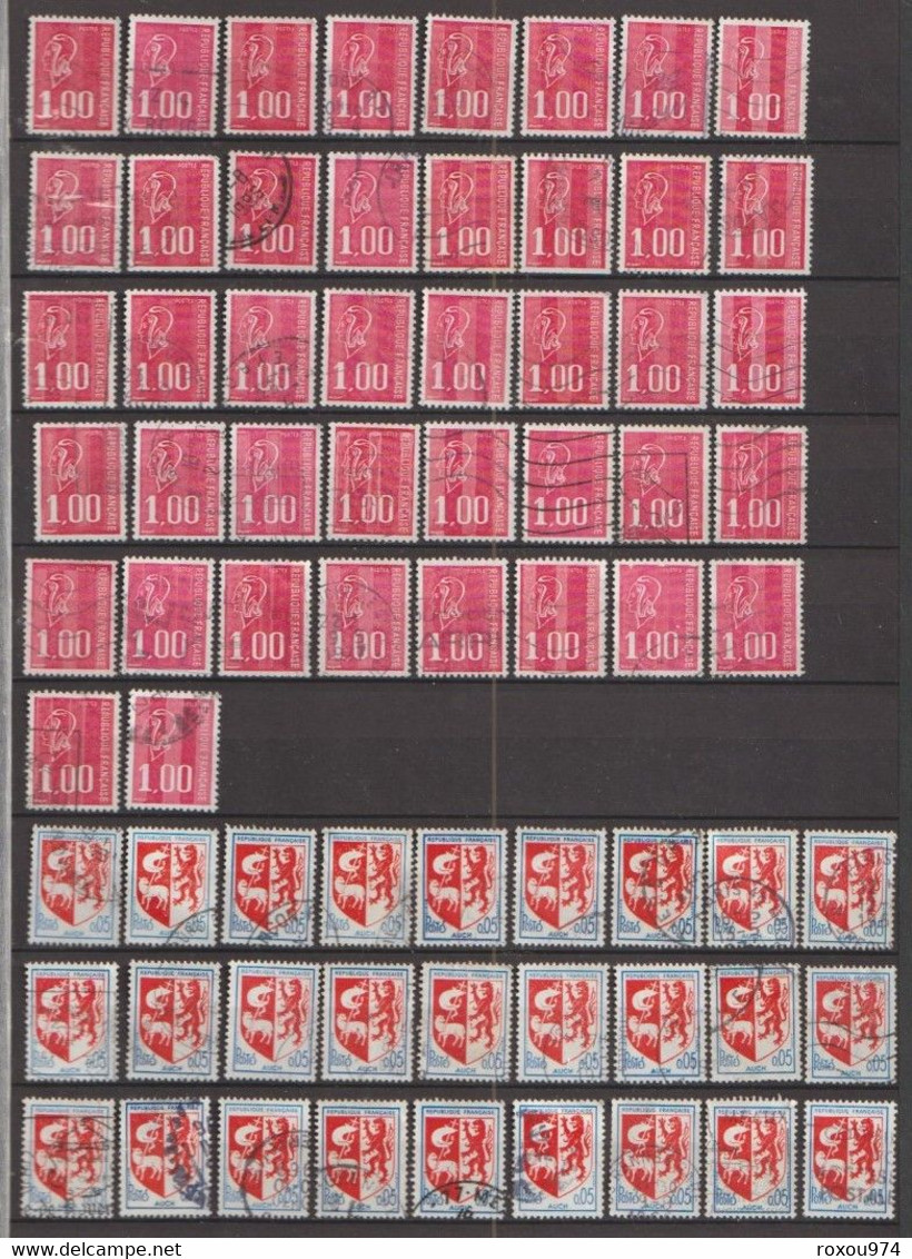 LOT 2550 PETITS  TIMBRES   OBLITERES +  628 GRANDS OBLITERES + 2ème LOT à VOIR A PARTIR des NEPTUNE  422 TIMBRES