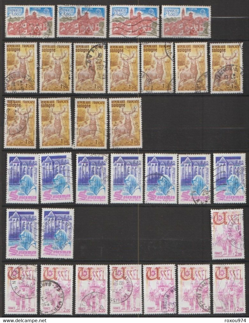 LOT 2550 PETITS  TIMBRES   OBLITERES +  628 GRANDS OBLITERES + 2ème LOT à VOIR A PARTIR des NEPTUNE  422 TIMBRES