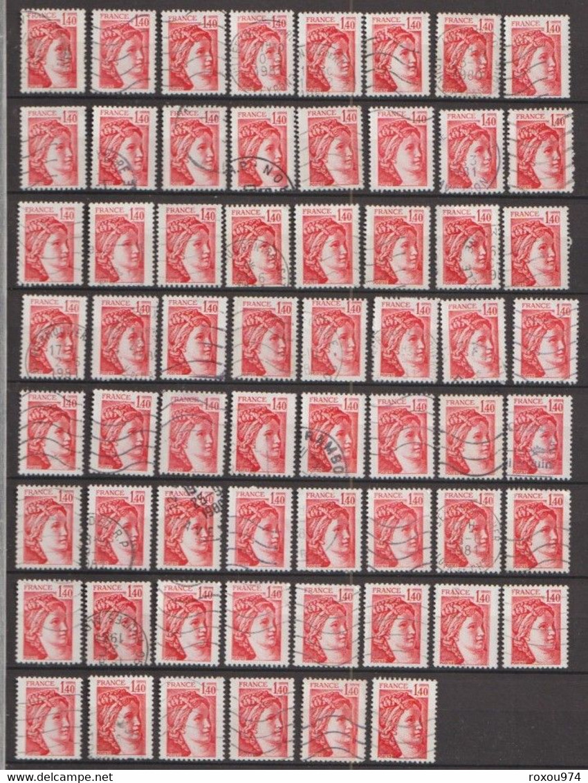 LOT 2550 PETITS  TIMBRES   OBLITERES +  628 GRANDS OBLITERES + 2ème LOT à VOIR A PARTIR des NEPTUNE  422 TIMBRES