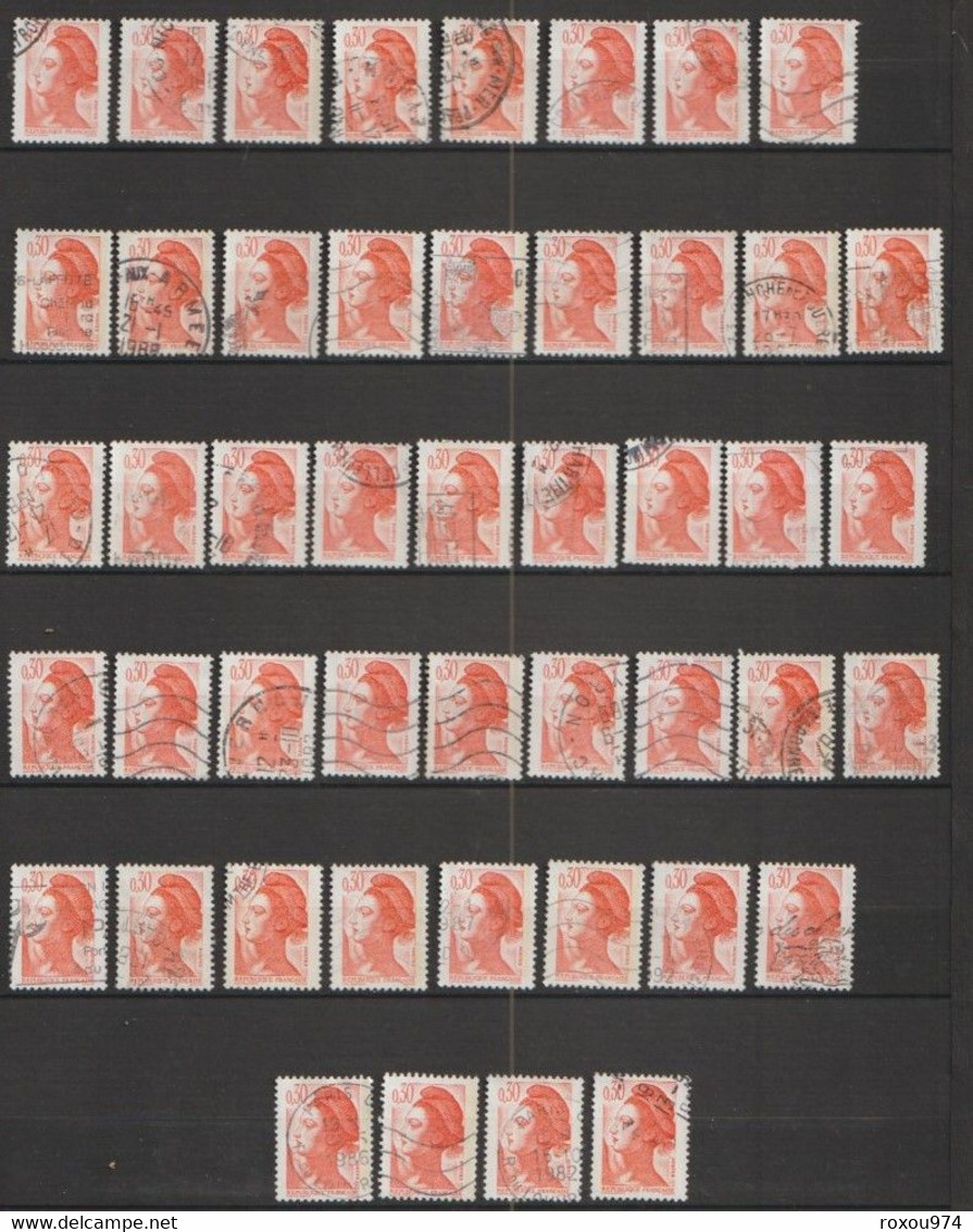 LOT 2550 PETITS  TIMBRES   OBLITERES +  628 GRANDS OBLITERES + 2ème LOT à VOIR A PARTIR des NEPTUNE  422 TIMBRES