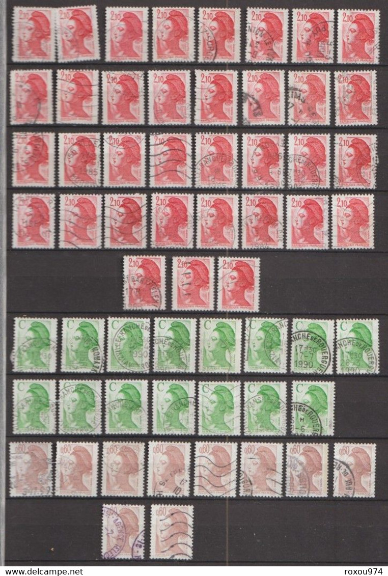 LOT 2550 PETITS  TIMBRES   OBLITERES +  628 GRANDS OBLITERES + 2ème LOT à VOIR A PARTIR des NEPTUNE  422 TIMBRES