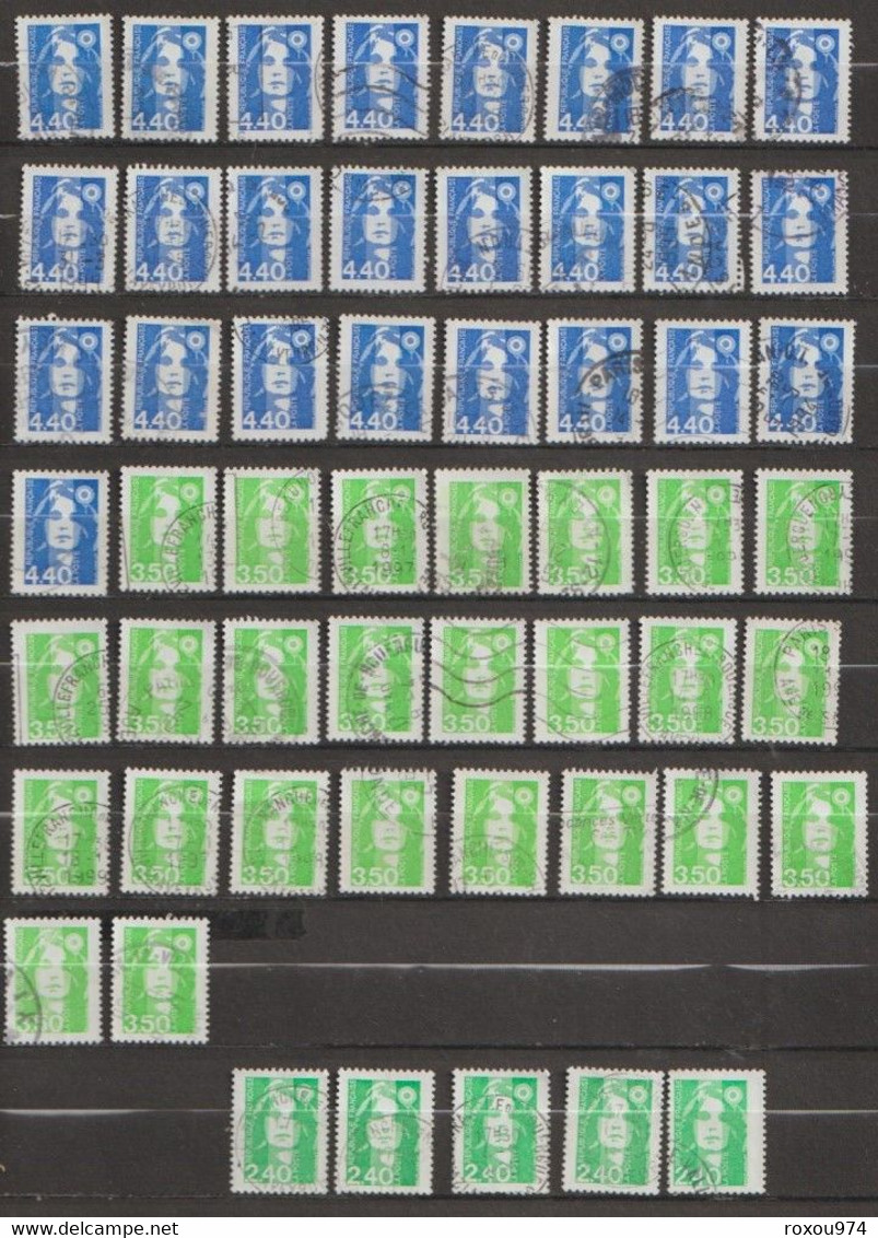 LOT 2550 PETITS  TIMBRES   OBLITERES +  628 GRANDS OBLITERES + 2ème LOT à VOIR A PARTIR des NEPTUNE  422 TIMBRES