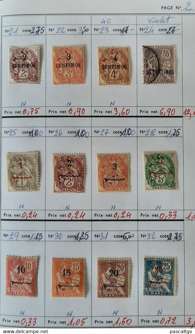 Colonies FR - MAROC - CARNET De Circulation N°20 -  (cote 1180.00€) - Sammlungen