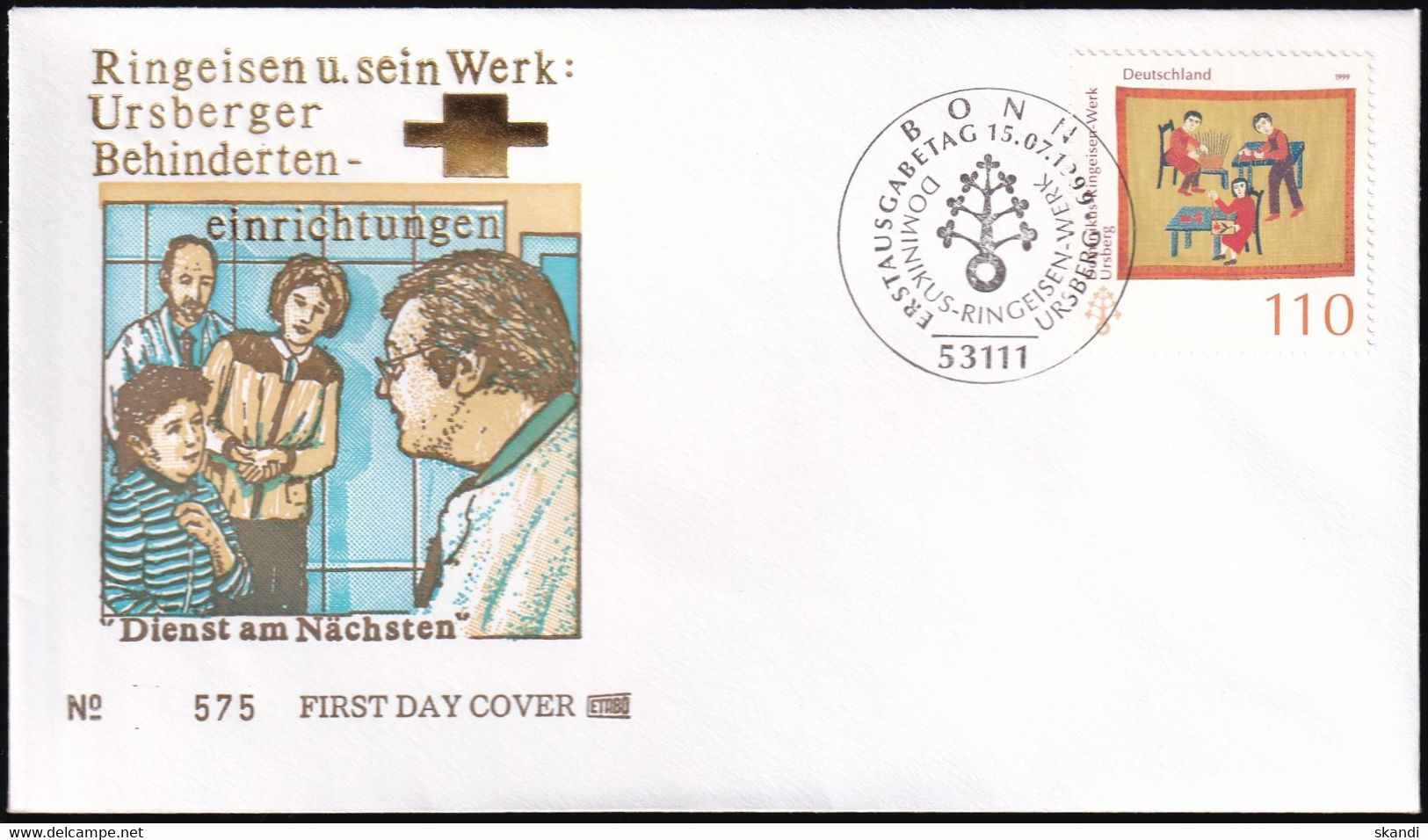 DEUTSCHLAND 1999 Mi-Nr. 2065 FDC - 1991-2000