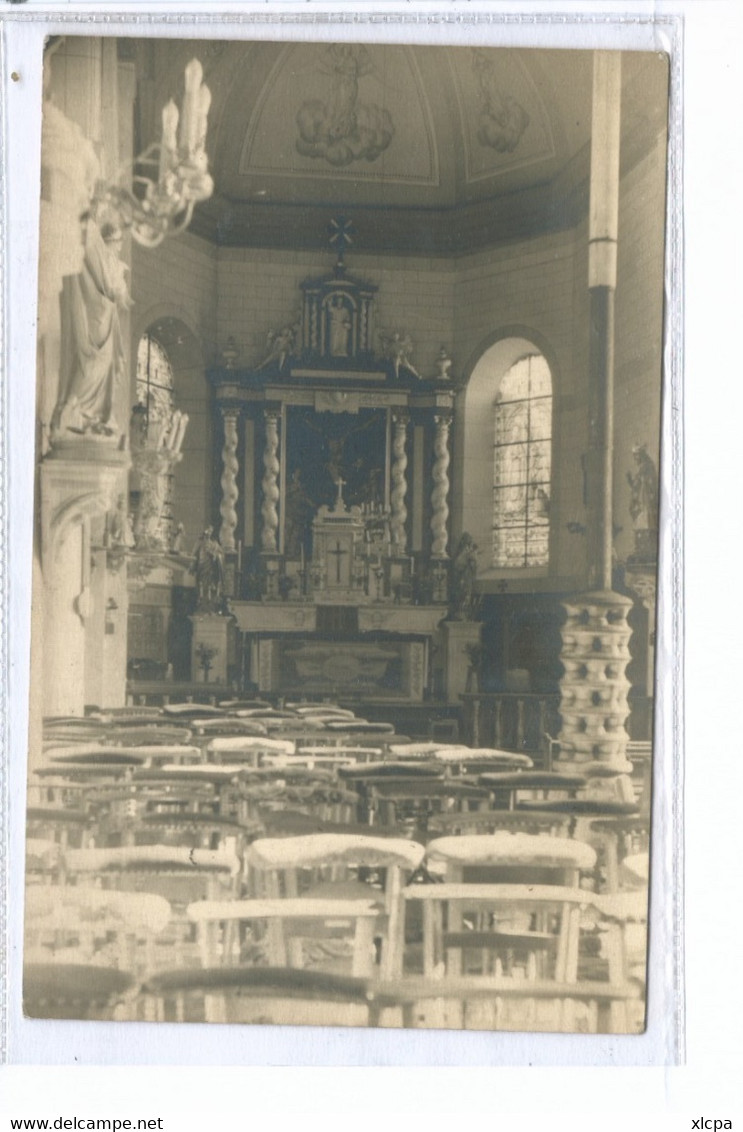 Ermeton Sur Biert Intérieur De L'Eglise ( Carte Bints Philippeville - TRES Rare ) - Mettet