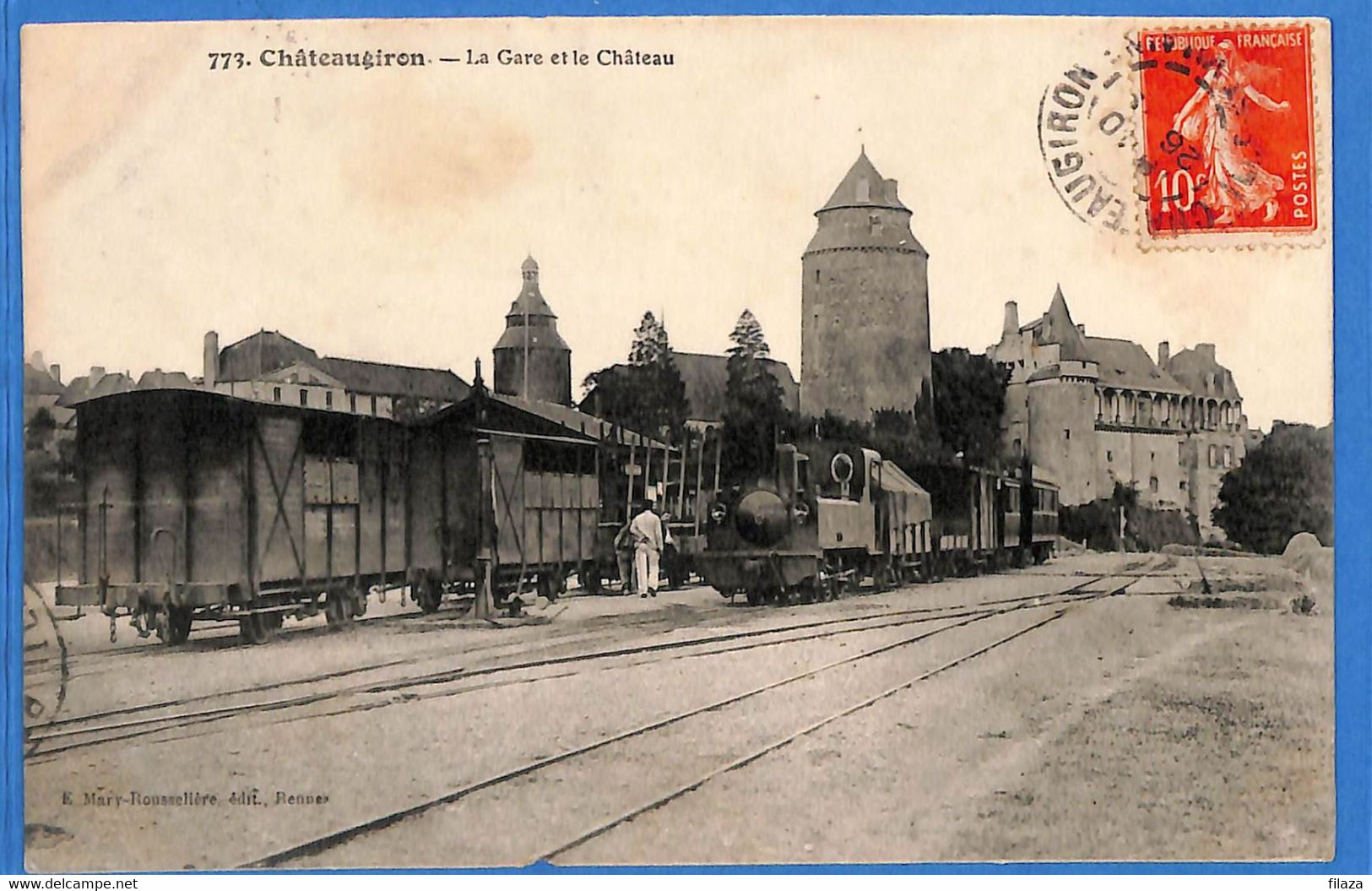 35 - Ille Et Vilaine - Châteaugiron - La Gare Et Le Chateau (N11660) - Châteaugiron