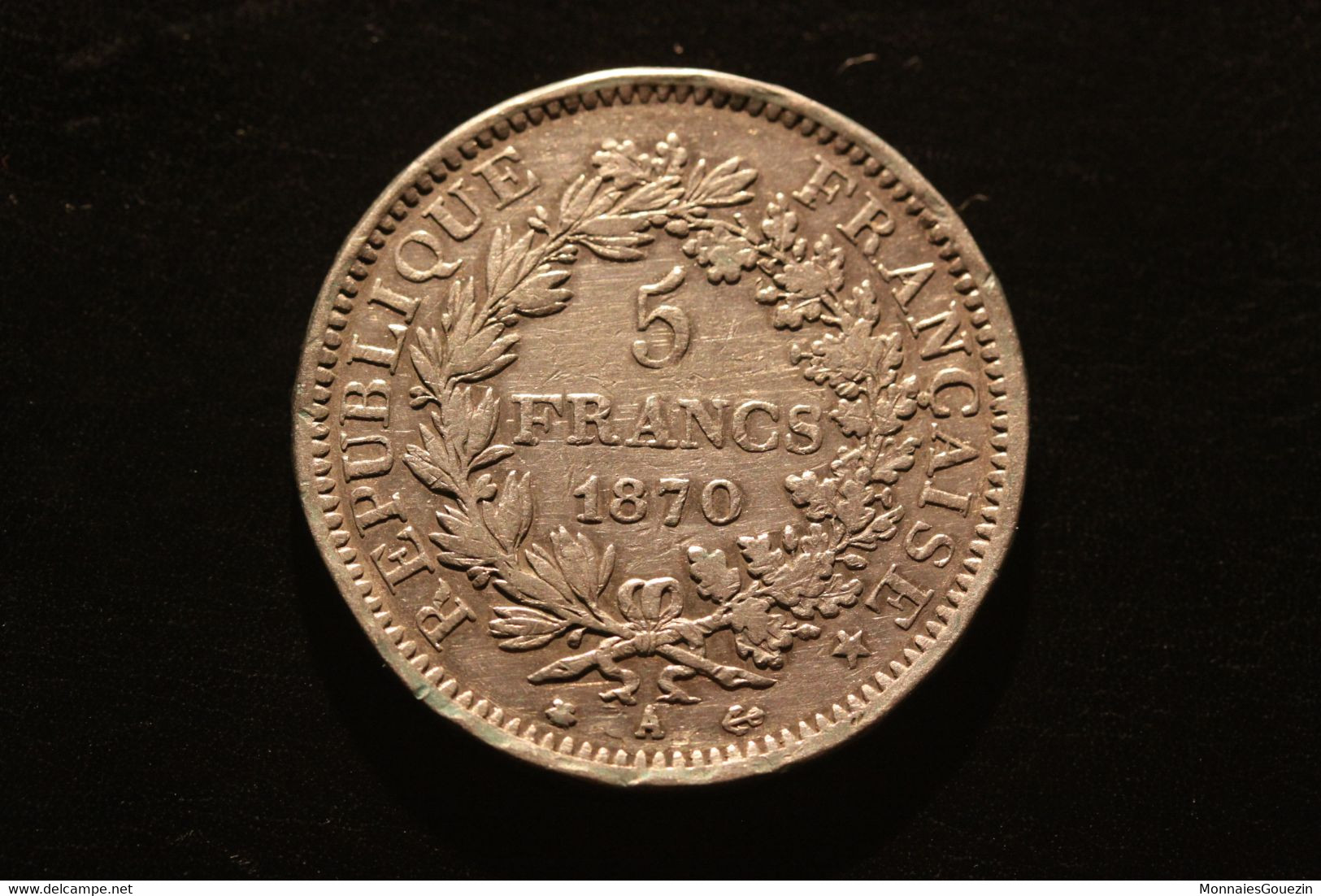 France - 5 Francs Hercule 1870 A Paris 8429 - 1870-1871 Kabinett Trochu