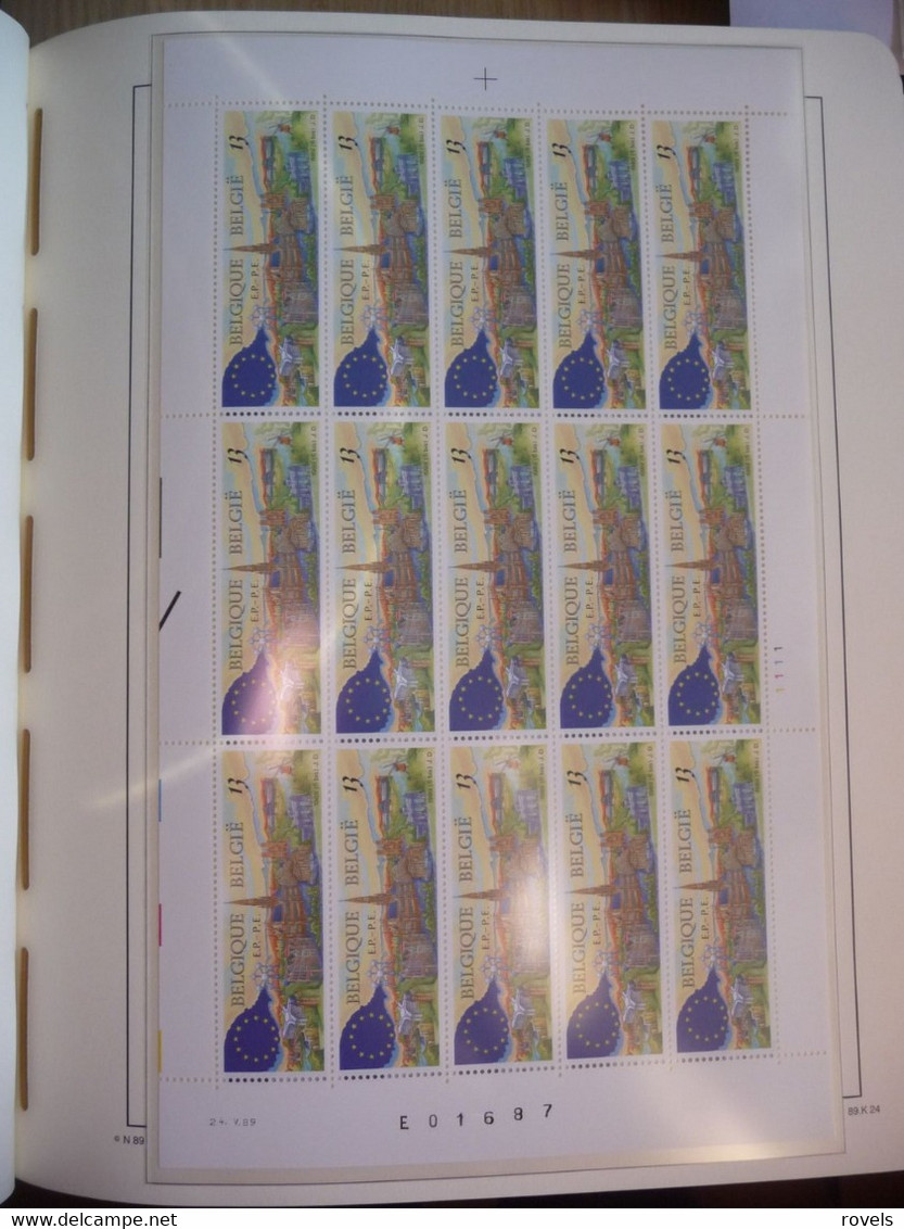 Europa -cept 1989 through 1991 MNH . all in a luxury leuchttrum album. see scan.