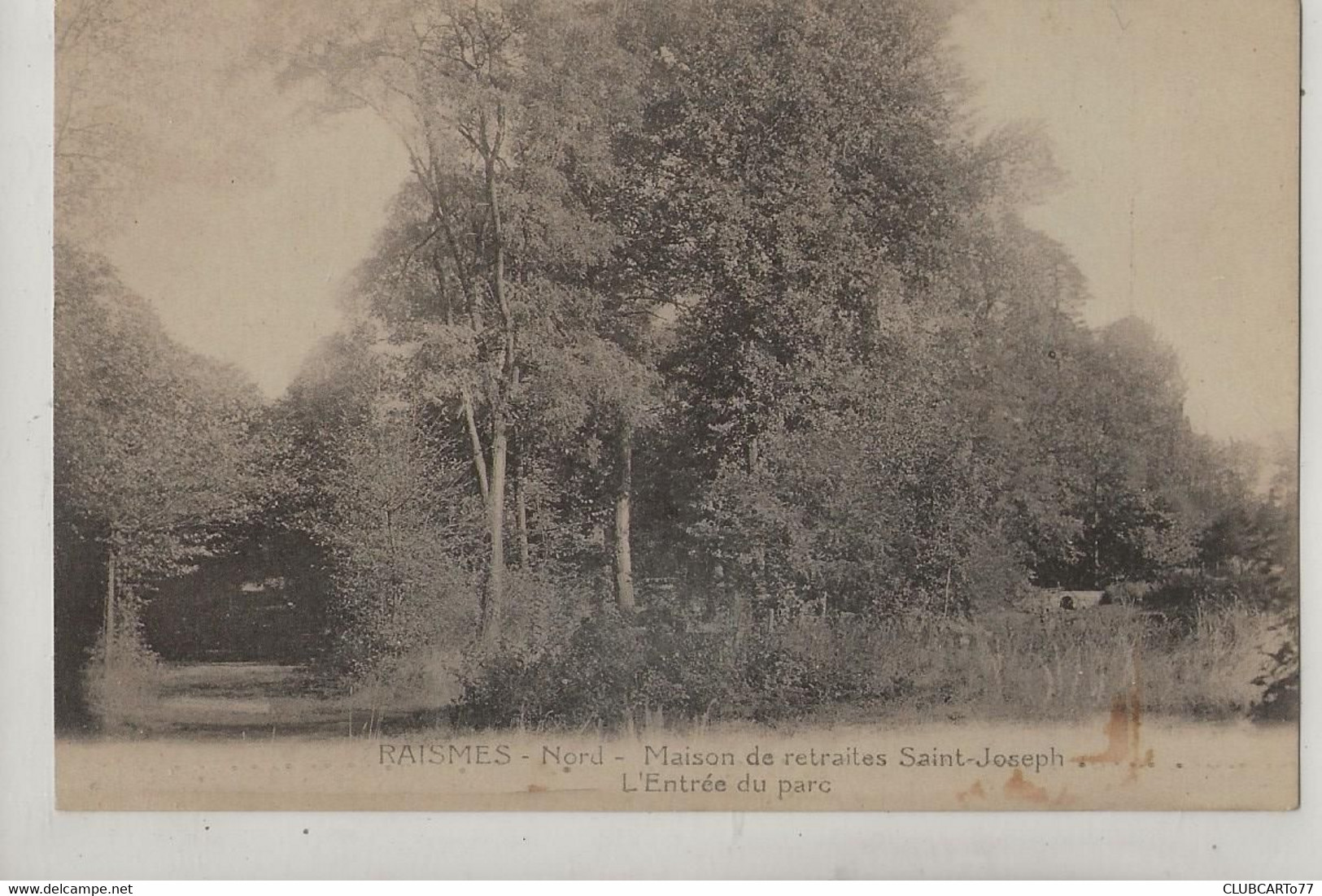 Raismes (59) : L'entrée Du Parc De La Maison De Retraites Saint-Joseph En 1920 PF. - Raismes
