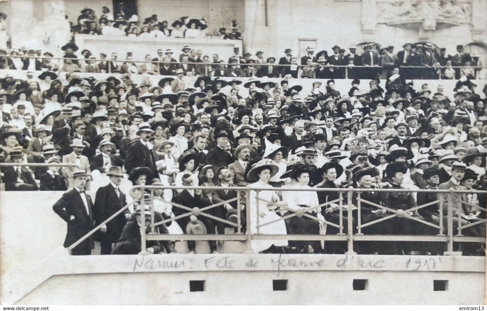 Namur Citadelle Esplanade Fête Jeanne D’arc 1917 Carte Photo édit Martin Hautecoeur Place D’armes - Namen